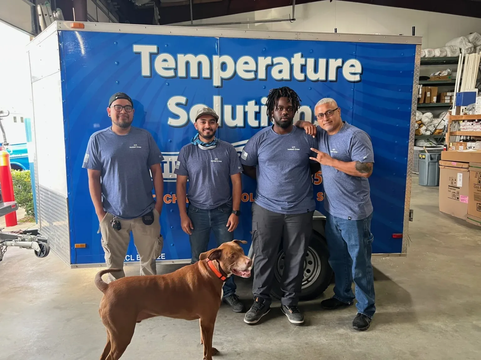 Installation crew photo